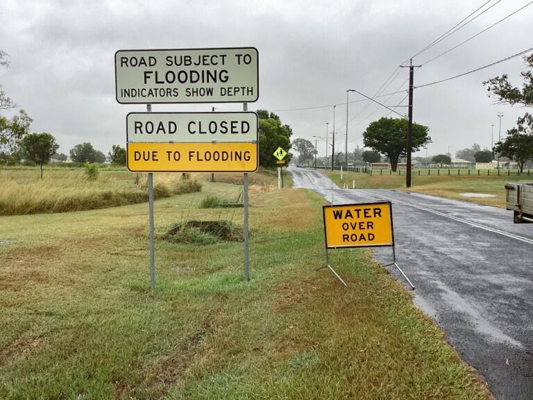 Council wants to build new storage sheds to house disaster signs at flood-prone sites. Photo: Lockyer Valley Regional Council