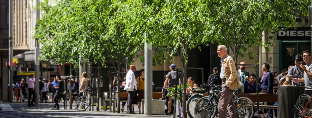 CAPTION George Street is to be transformed. Photo: Katherine Griffiths / City of Sydney