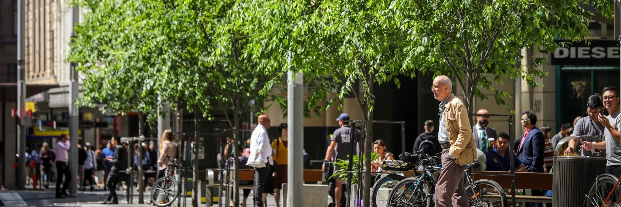 CAPTION George Street is to be transformed. Photo: Katherine Griffiths / City of Sydney