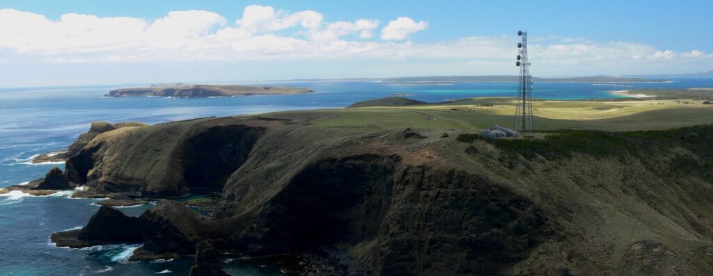 Kennaook/Cape Grim in Tasmania has some of the cleanest air in the world, and serves as an ideal location to measure changes in greenhouse gas emissions. Credit: CSIRO