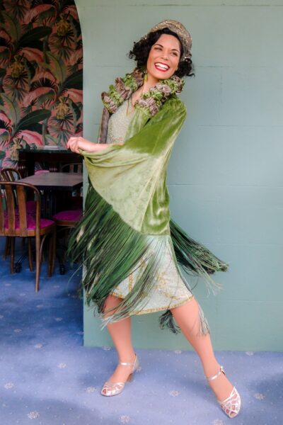 Modelling some of the fashions at last year’s fair. Photo: supplied