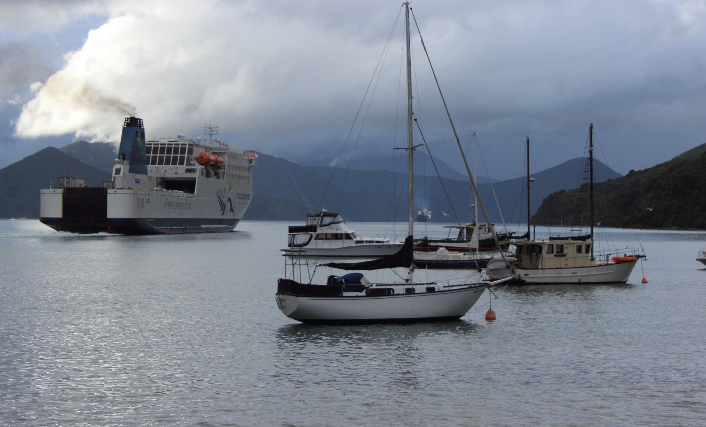 An Interislander ferry departs Picton on its way to Wellington. File photo courtesy ANDREW KACIMAIWAI