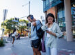 The wrong posture while reading phones will lead to tech neck, says the Australian Chiropractors Association. Photo supplied