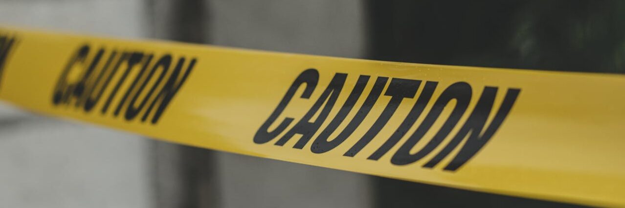 Stock police crime scene tape.
