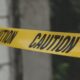 Stock police crime scene tape.