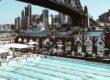 North Sydney Olympic Pool at Milsons Point, overlooked by the harbour bridge. Photo by Vincent Rivaud/ pexels