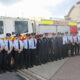 All dressed up outside Taree Fire Station for Saturday’s centenary commemoration. Photo: FRNSW
