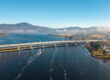 The new Bridgewater Bridge. over the River Derwent Photo: RockliffTeamMedia/Twitter (X)