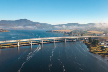 The new Bridgewater Bridge. over the River Derwent Photo: RockliffTeamMedia/Twitter (X)