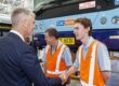 NSW Transport Minister John Graham with CDC employee Shane Tissington at the new depot on Friday, May 30, 2025. Picture: Toby Zerna Media