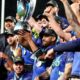 The Blues had a ‘win’ after their game with a Melbourne fan winning the Fantasy competition. Photo: Super Rugby Pacific