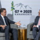 CAPTION NATO Secretary-General Mark Rutte talks to Anthony Albanese at the summit. Photo: NATO