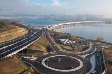 The new $786m Bridgewater Bridge over the River Derwent in Hobart. Photo: PM's office/Twitter (X)