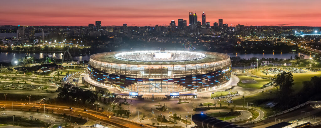 A record crowd turned up at Optus Stadium in Perth to watch the Lions open their Australian tour. Photo: supplied
