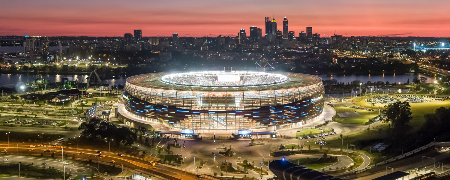 A record crowd turned up at Optus Stadium in Perth to watch the Lions open their Australian tour. Photo: supplied