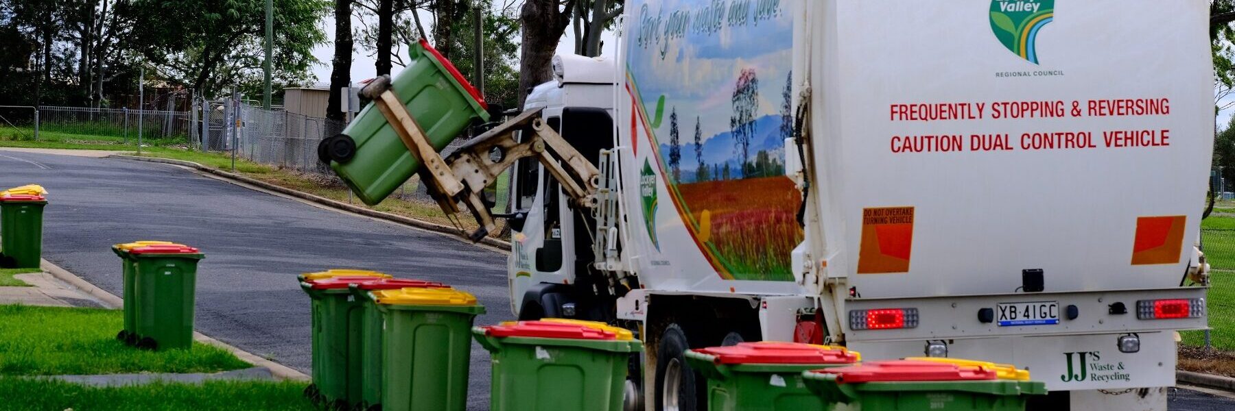 Red bin collections in the trial areas resume on Monday, July 7. Photo: Lockyer Valley Regional Council