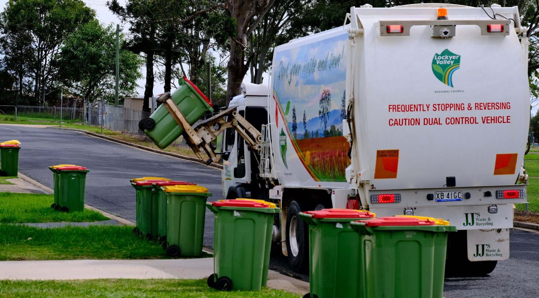 Red bin collections in the trial areas resume on Monday, July 7. Photo: Lockyer Valley Regional Council