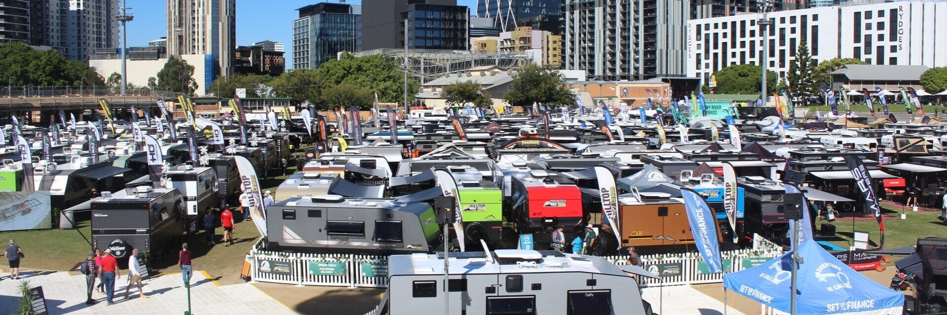 Day one of the 2025 Qld Caravan and Camping Supershow at the Brisbane Showgrounds. Photo: ANDREW KACIMAIWAI