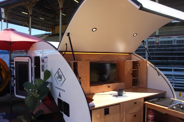 Day one of the 2025 Qld Caravan and Camping Supershow at the Brisbane Showgrounds. Photo: ANDREW KACIMAIWAI