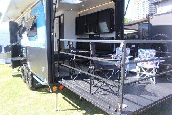 Day one of the 2025 Qld Caravan and Camping Supershow at the Brisbane Showgrounds. Photo: ANDREW KACIMAIWAI