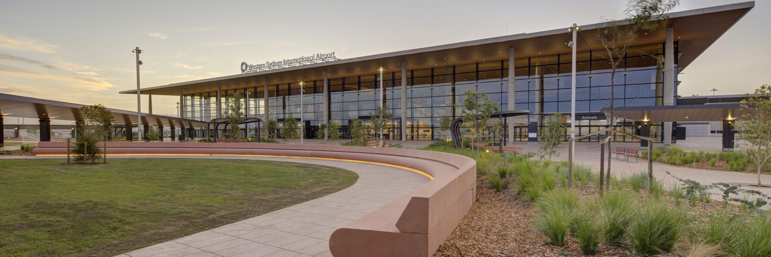 The arrival area at the new Western Sydney Airport terminal. Photo: Brett Boardman