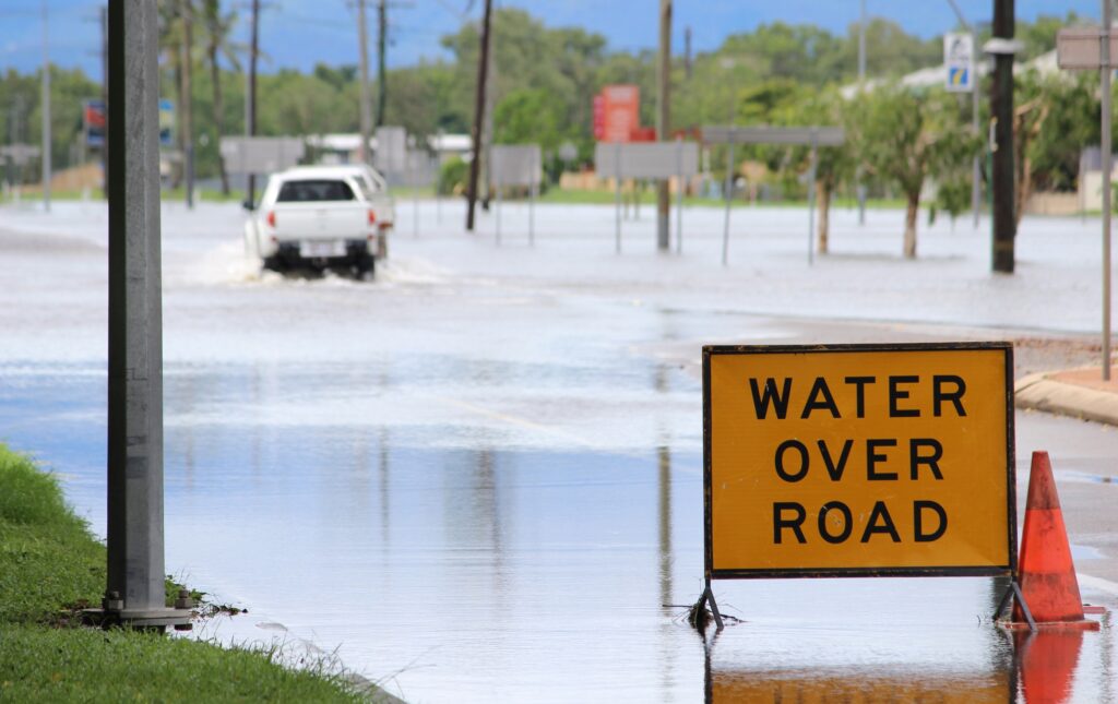 Severe flooding at Ingham in Far North Qld will cut off the main road link between Cairns and Townsville. Photo courtesy of ANDREW KACIMAIWAI