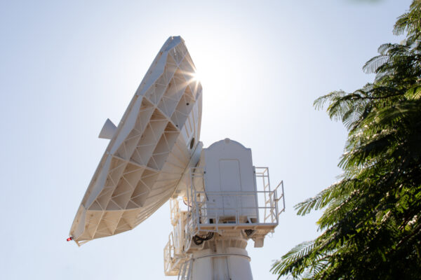 WA naval telescope A C-Band radar and space surveillance telescope at the Harold E. Holt Naval Communication Station near Exmouth, WA. Photo: © Department of Defence