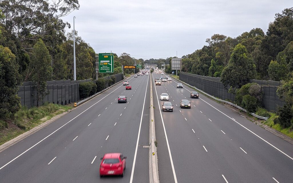 The M5 Motorway at Riverwood, Sydney. Photo: Western Sydney Leadership Dialogue