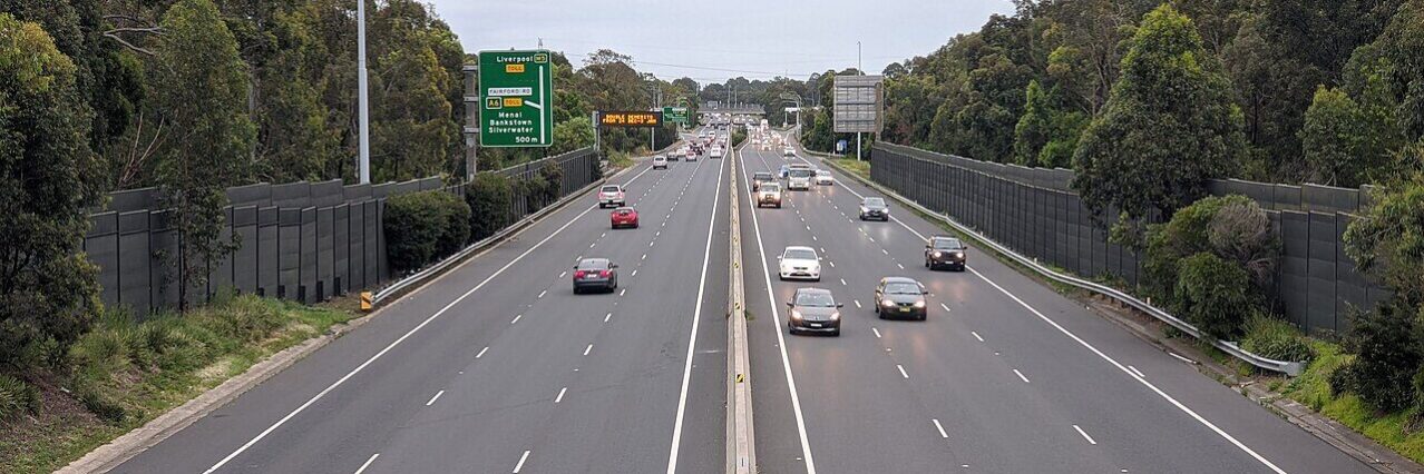 The M5 Motorway at Riverwood, Sydney. Photo: Western Sydney Leadership Dialogue