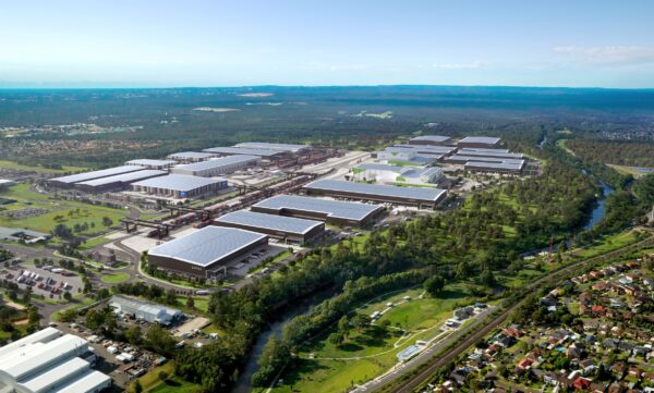 Moorebank intermodal 2023 A render of what the Moorebank intermodal precinct will look like once complete. Photo: National Intermodal