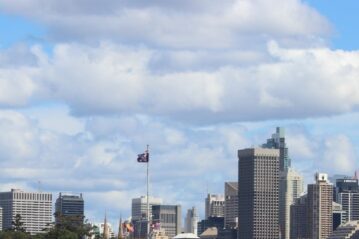 Sydney skyline from the harbour. Photo courtesy ANDREW KACIMAIWAI
