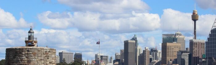 Sydney skyline from the harbour. Photo courtesy ANDREW KACIMAIWAI