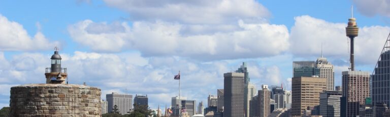 Sydney skyline from the harbour. Photo courtesy ANDREW KACIMAIWAI