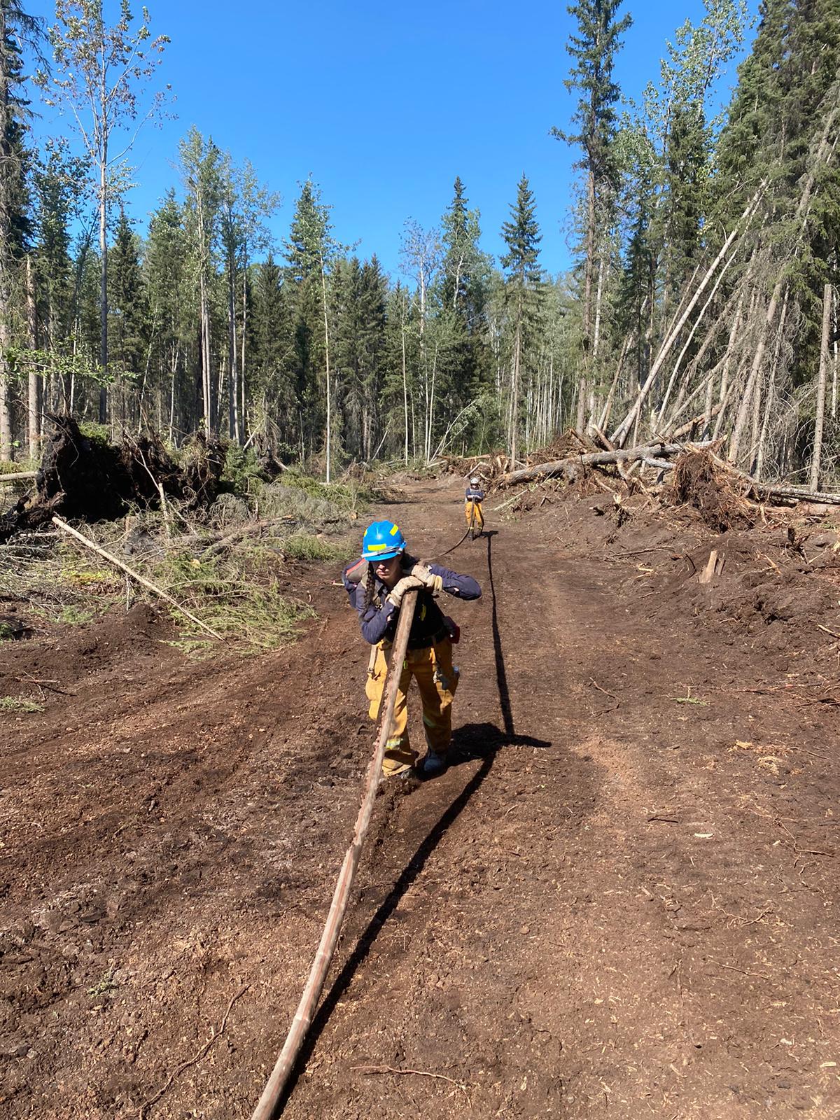 Qld firefighters on deployment in Canada in July-August 2024. Photo: Qld Fire Department
