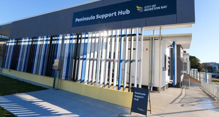 The new hub on the corner of Portwood Street and Oxley Avenue which opened its doors on Monday. Photo: supplied/MBCC