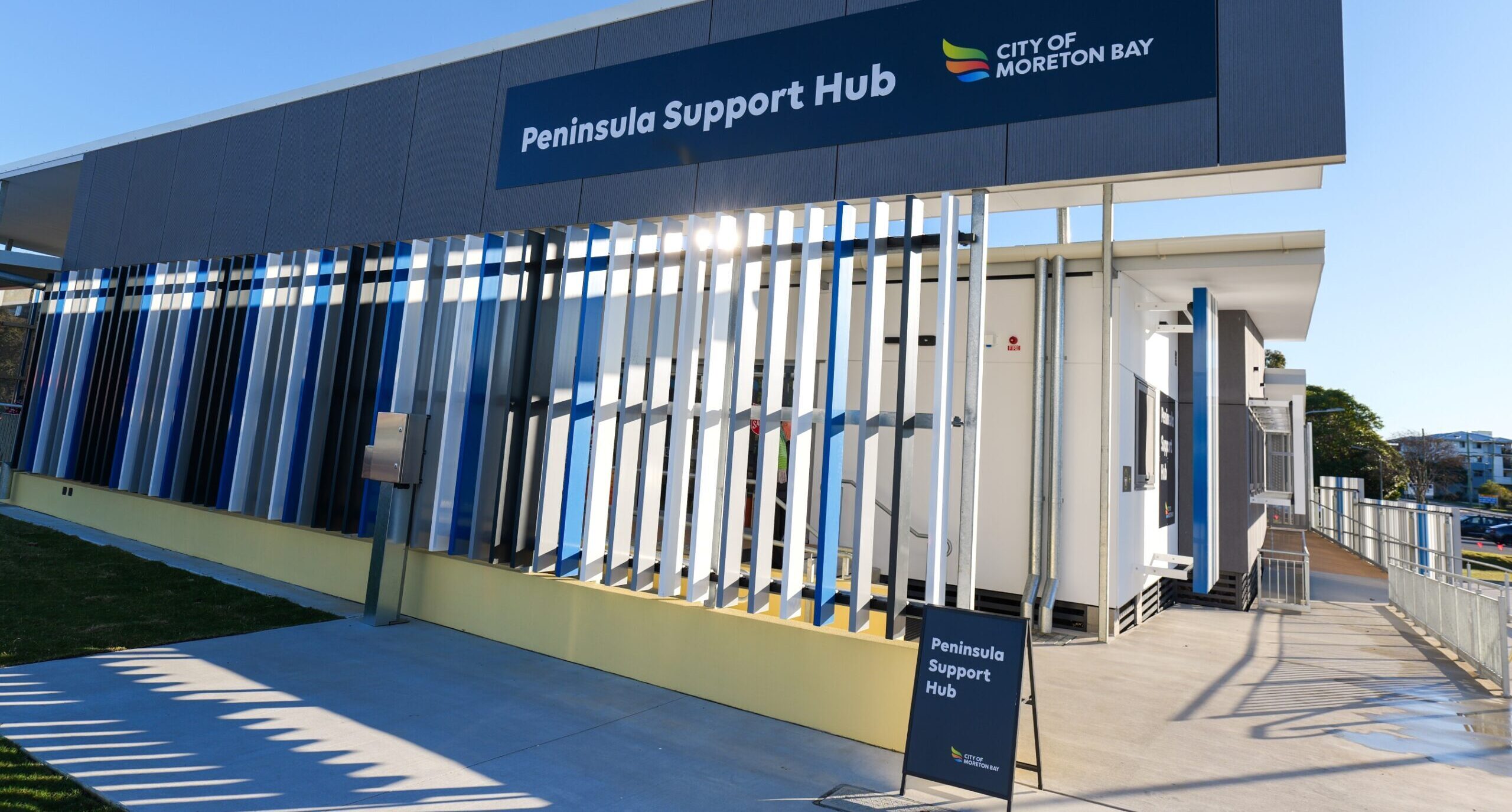 The new hub on the corner of Portwood Street and Oxley Avenue which opened its doors on Monday. Photo: supplied/MBCC