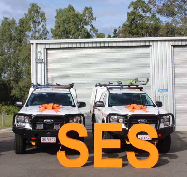 Saturday, July 2026, 2025: Hand over of $500,000 in emergency response vehicles by Moreton Bay CC and Qld SES to Moreton Bay SES at Murrumba Downs. Photo: ANDREW KACIMAIWAI
