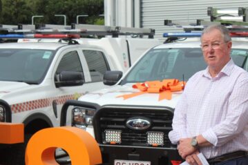 Saturday, July 2026, 2025: Hand over of $500,000 in emergency response vehicles by Moreton Bay CC and Qld SES to Moreton Bay SES at Murrumba Downs. Photo: ANDREW KACIMAIWAI
