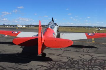 A RNZAF marked AT-^ Harvard at Archerfield Airport on Saturday, July 19,2005. Photo courtesy of ANDREW KACIMAIWAI