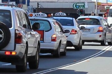 The NSW Taxi Council is keen to see Qld ease its rules. Slightly edited image courtesy of ANDREW KACIMAIWAI