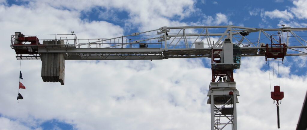 A building crane in Brisbane. Photo: ANDREW KACIMAIWAI