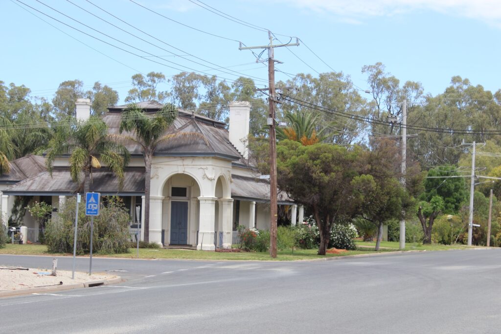 FILE ... on the way to Balranald Caravan Park. Sheltered by the trees is the Murrumbidgee River. Photo: ANDREW KACIMAIWAI