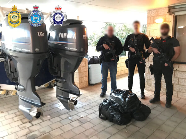 The cocaine seized at the Kalbarri residence.