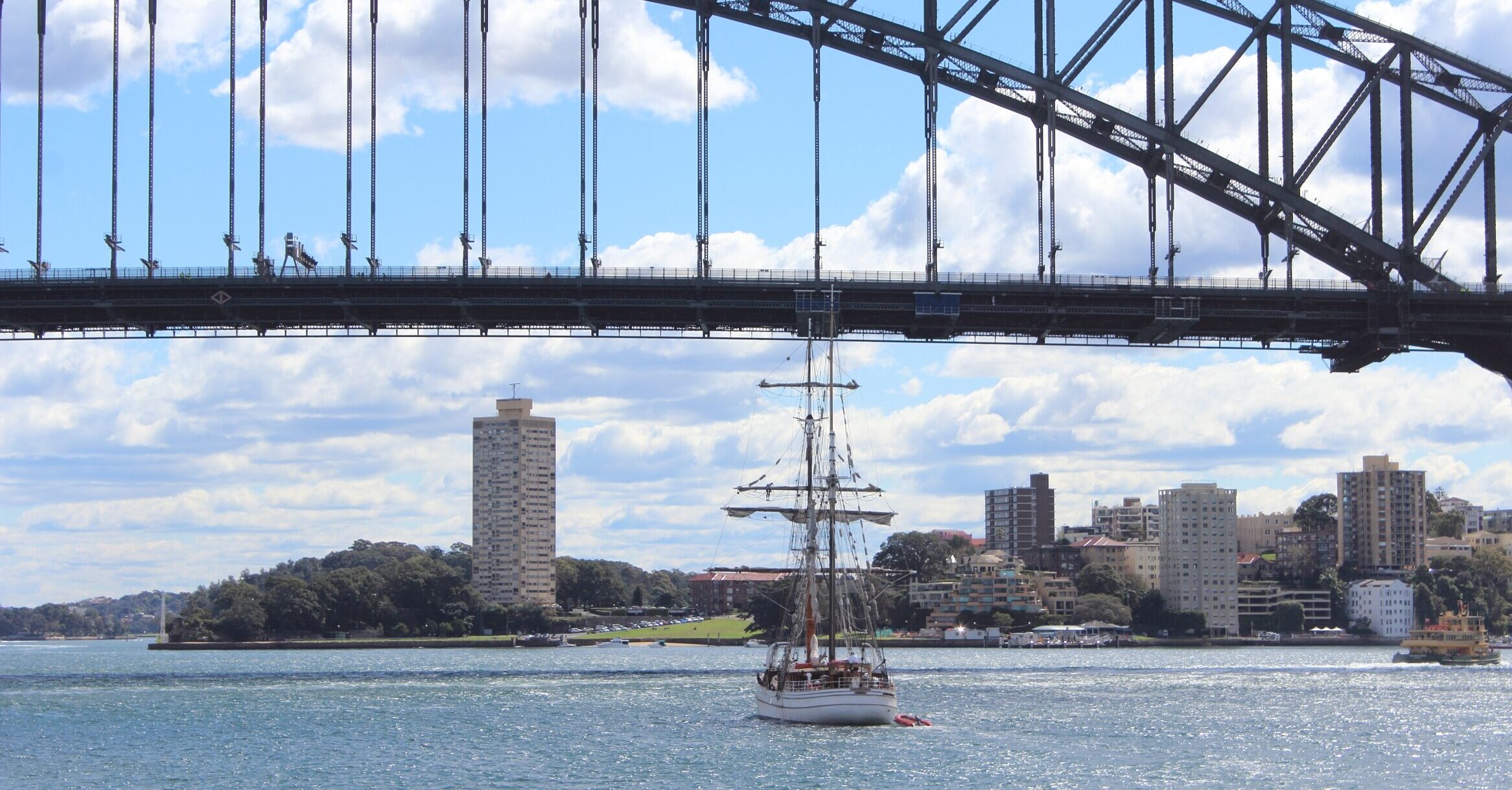 Land deals. Heading west and further into Sydney Harbour. Photo: ANDREW KACIMAIWAI