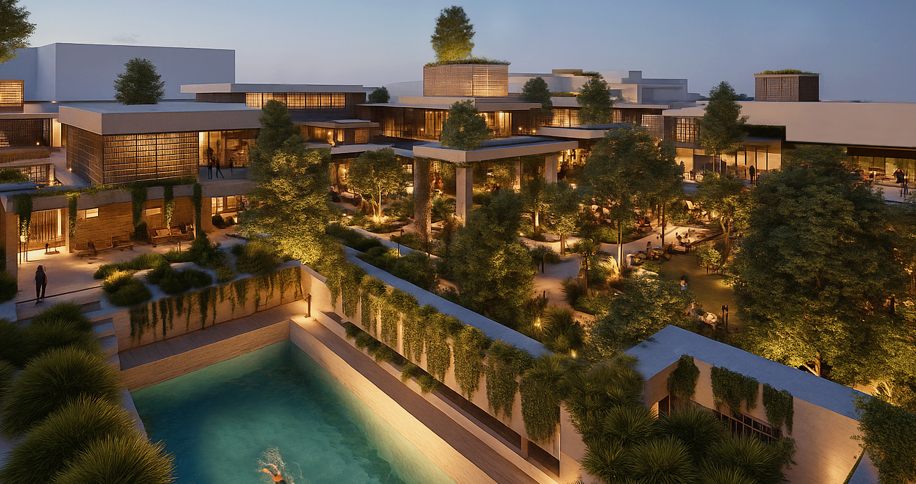 A graphic of what the new North Lakes hotel precinct would look like. Image: Moreton Bay City Council