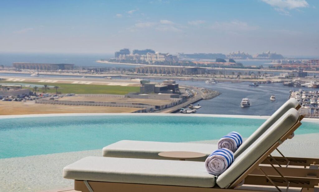The Dubai skyline that will be seen from the pool. Photo: SUPPLIED