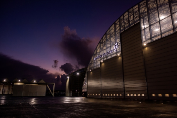 The new timber hanger can sway 300mm. Photo: Air NZ