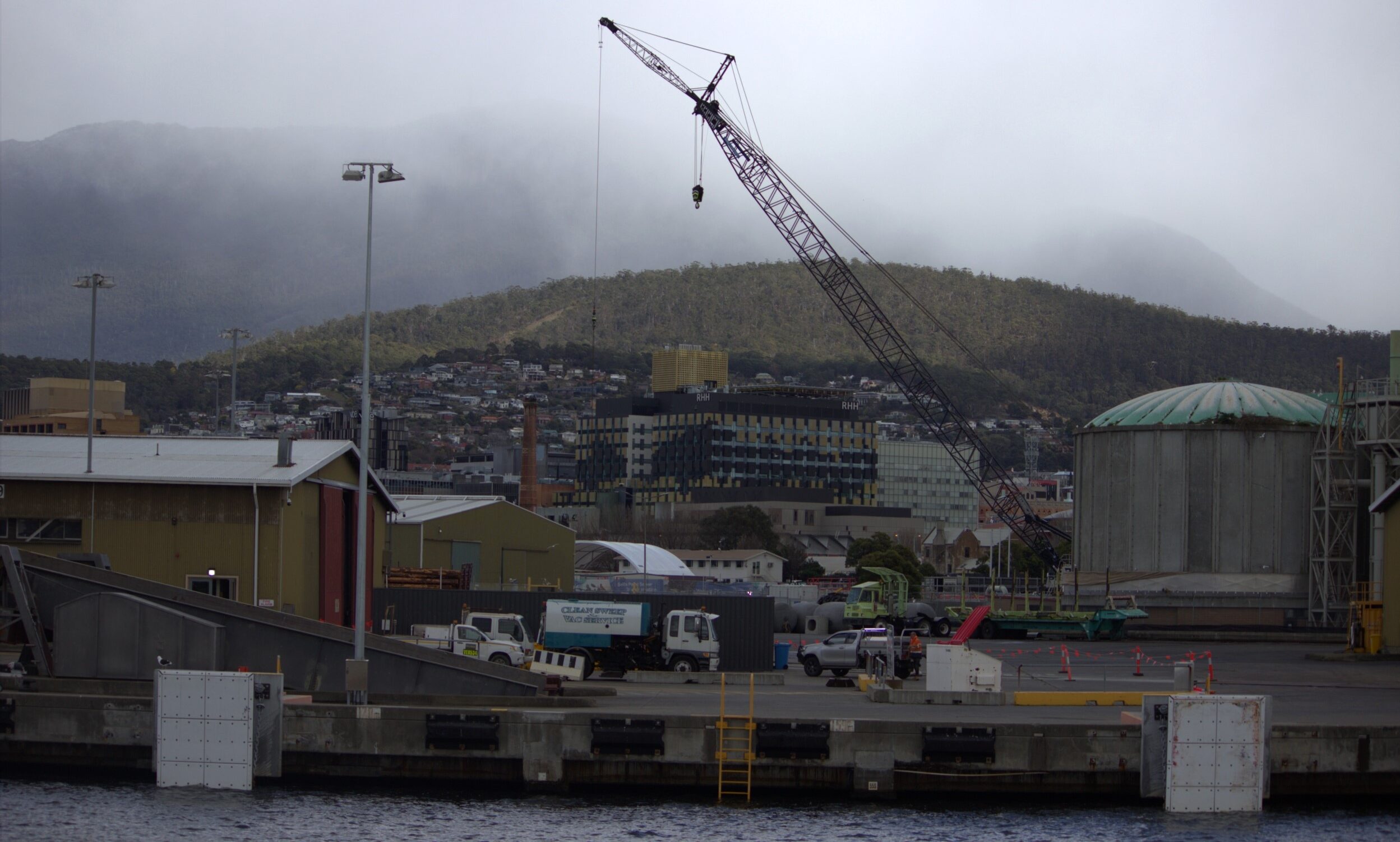 Macquarie Point in Hobart where the new stadium is to be built. Photo: ANDREW KACIMAIWAI
