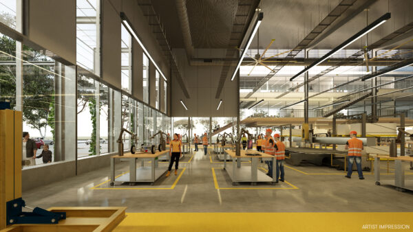 An artistic impression of the new TAFE centre (above and below. Images: Moreton Bay City Council