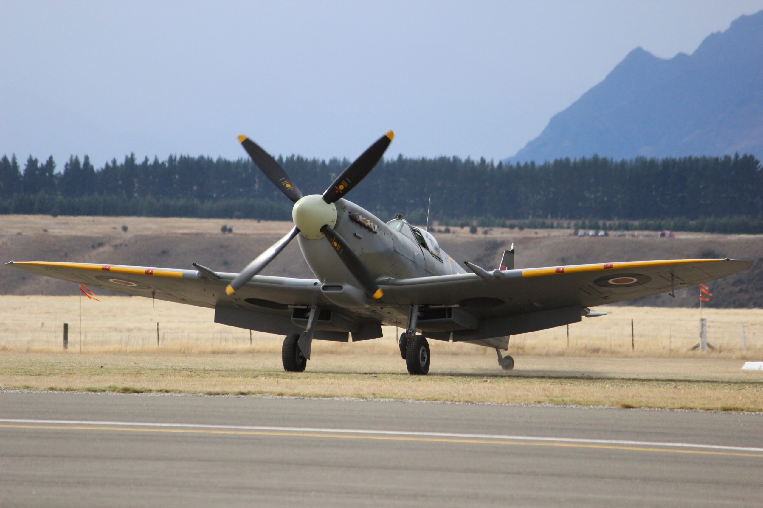FILE: This NZ-based Spitfire IX, seen at an earlier Wanaka airshow, will be back next year. Photo courtesy ANDREW KACIMAIWAI.